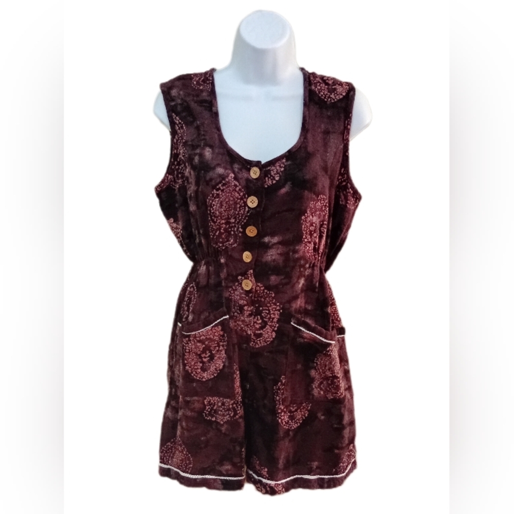 Papaya Pink and Black Button-Front Skort